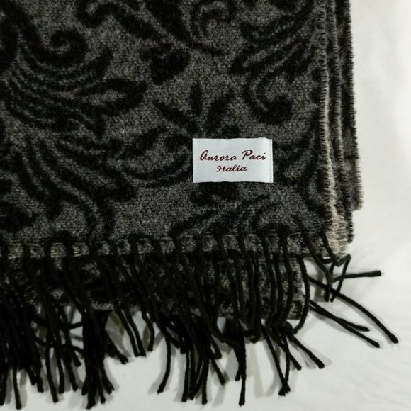 Aurora Paci Italia 100% Lana Wool Very Large Scarf - Picture 3 of 8